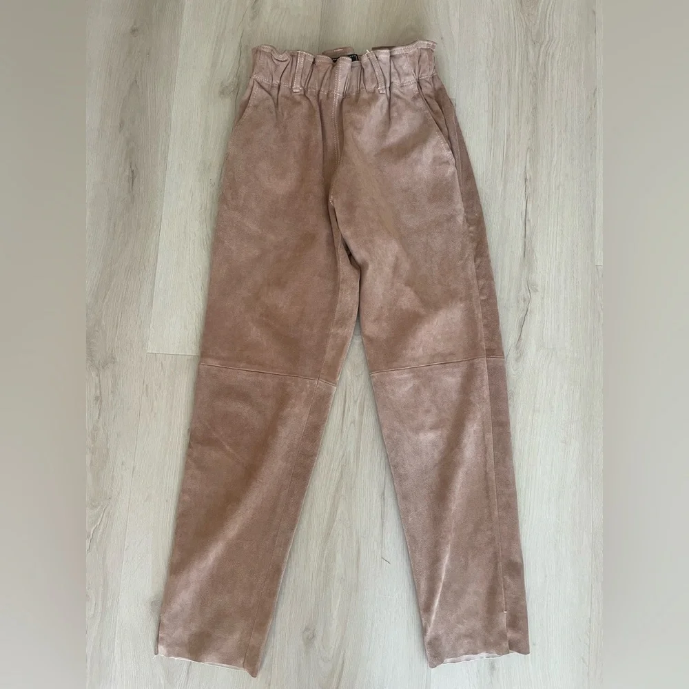 Designer Suede Pants - Picture 1 of 4